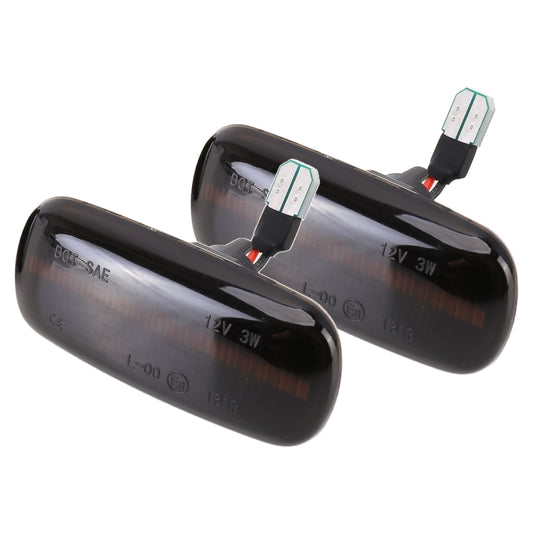 2 PCS DC12V / 3W Car LED Dynamic Blinker Side Lights Flowing Water Turn Signal Light for Audi, Yellow Light, For Audi