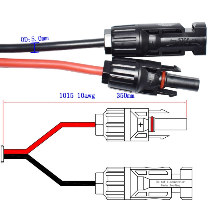 MC4 to SAE Solar Power Cord Photovoltaic Connector, MC4 to SAE