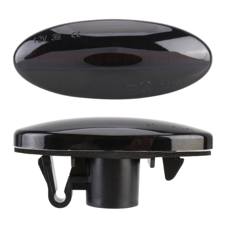 2 PCS DC12V / 3W Car LED Dynamic Blinker Side Lights Flowing Water Turn Signal Light for Nissan, Amber Light, For Nissan