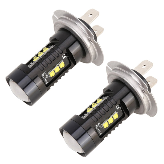 2 PCS H7 DC12V 4.3W 6000K 500LM Car Fog Lights with 12LEDs SMD-2525, H7