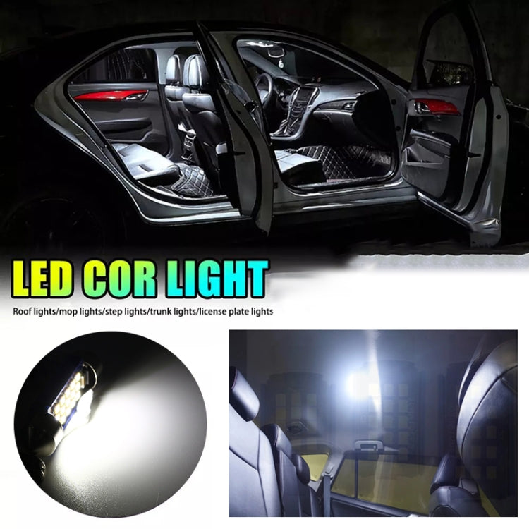 2pcs 31mm DC12-24V / 1W / 6000K / 60LM 12LEDs SMD Car Reading Lamp Dome Light, 31mm