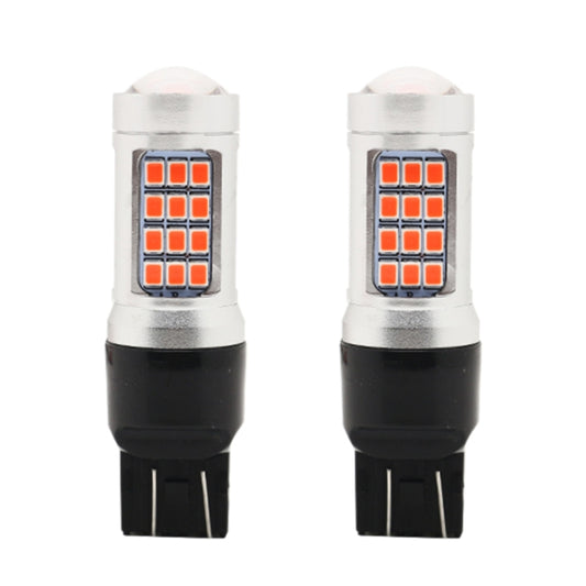 2 PCS 7443 DC12V / 2.2W Car Strobe Brake Lights with 42LEDs SMD-2835 Lamps