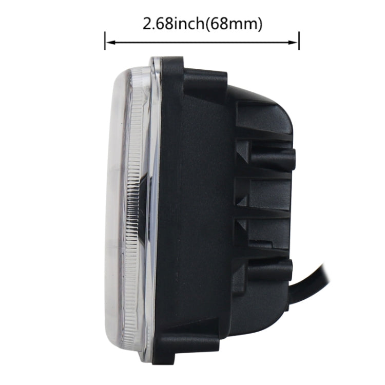 5 inch 30W DC 10-30V 7200LM IP67 Car LED Turn Signal / Headlight, with Angel Eyes, 5 inch with Angel Eyes