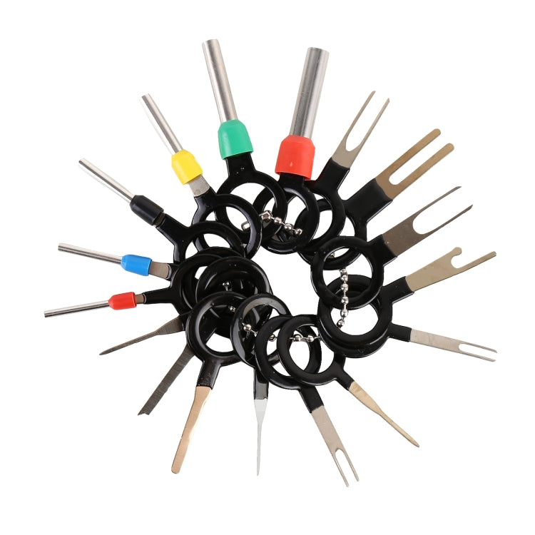 41 in 1 Car Plug Circuit Board Wire Harness Terminal Extraction Pick Connector Crimp Pin Back Needle Remove Tool, 41 in 1