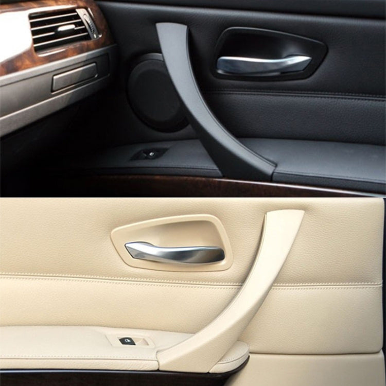 Car Left Side Inner Armrest Door Handle Assembly for BMW E90 2005-2012, Left and Right Drive Universal, Left Handle Assembly (Black), Left Handle Assembly (Grey), Left Handle Assembly (Beige)