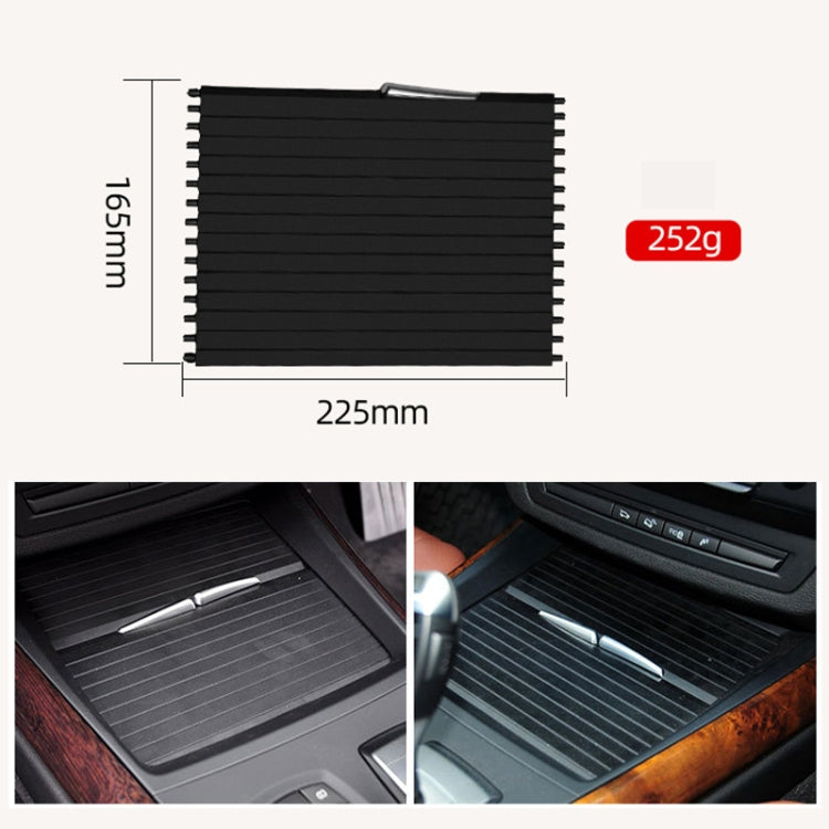 Car Water Cup Holder Zipper Rear Section for BMW X5 / X6 2007-2013, Rear Section