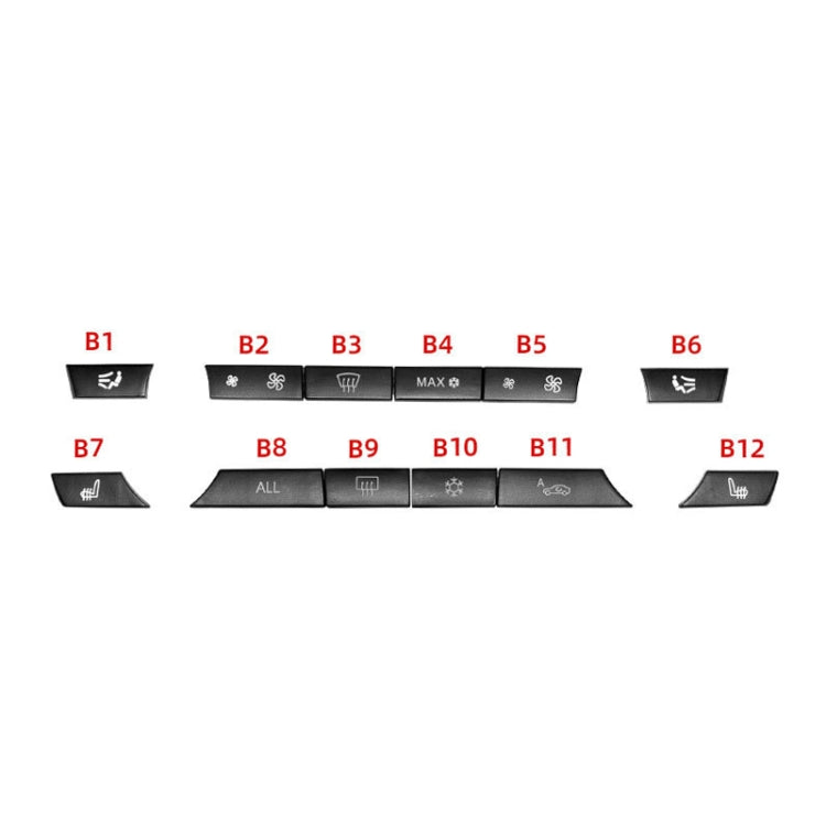 Car Air Conditioner Panel Switch Button 12-button 61319313923 for BMW F10 / F07 / F02, 12-button
