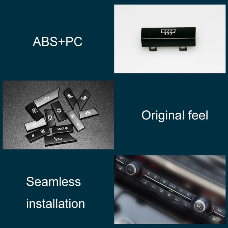 Car Air Conditioner Panel Switch Button 12-button 61319313923 for BMW F10 / F07 / F02, 12-button