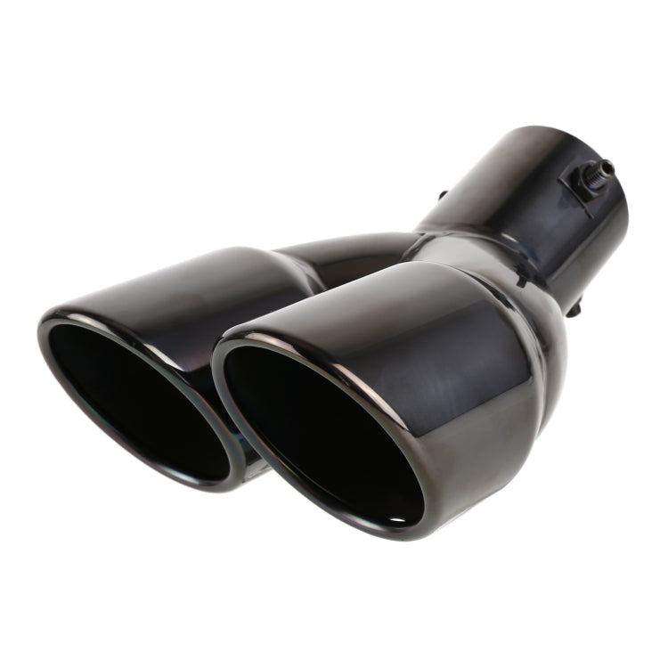 Universal Car Styling Stainless Steel Elbow Exhaust Tail Muffler Tip Pipe, Inside Diameter: 6cm, Elbow Inside Diameter: 6cm (Grey), Elbow Inside Diameter: 6cm (Blue), Elbow Inside Diameter: 6cm (Silver)