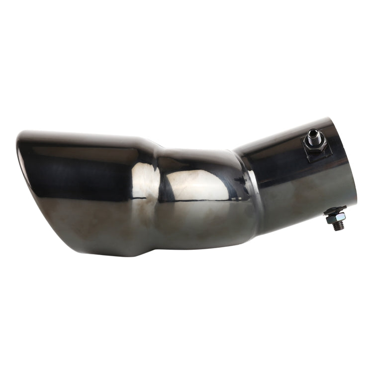 Universal Car Styling Stainless Steel Elbow Exhaust Tail Muffler Tip Pipe, Inside Diameter: 6cm, Elbow Inside Diameter: 6cm (Grey), Elbow Inside Diameter: 6cm (Blue), Elbow Inside Diameter: 6cm (Silver)