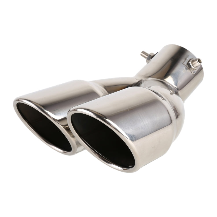 Universal Car Styling Stainless Steel Elbow Exhaust Tail Muffler Tip Pipe, Inside Diameter: 6cm, Elbow Inside Diameter: 6cm (Grey), Elbow Inside Diameter: 6cm (Blue), Elbow Inside Diameter: 6cm (Silver)