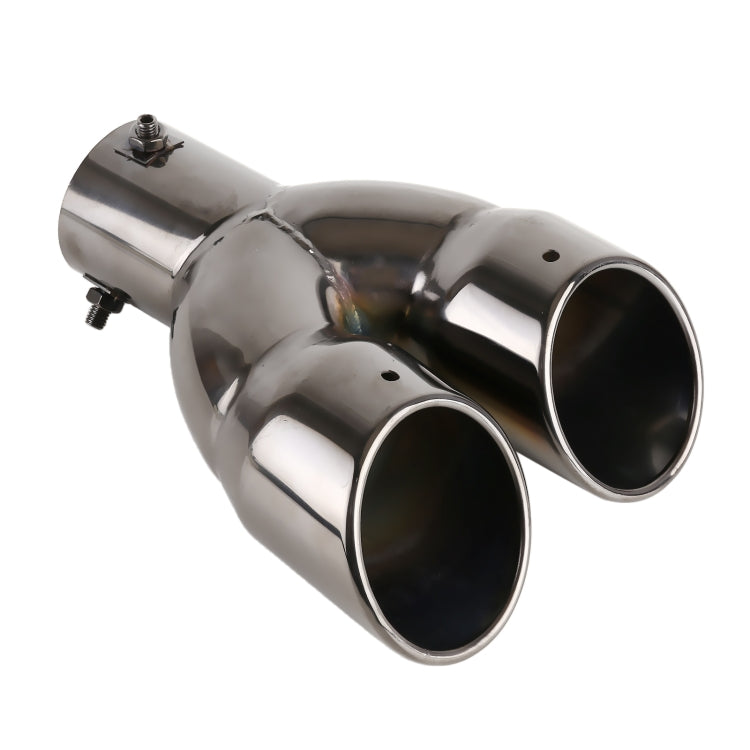 Universal Car Styling Stainless Steel Straight Exhaust Tail Muffler Tip Pipe, Inside Diameter: 6cm, Straight Inside Diameter: 6cm (Grey), Straight Inside Diameter: 6cm (Blue), Straight Inside Diameter: 6cm(Silver)
