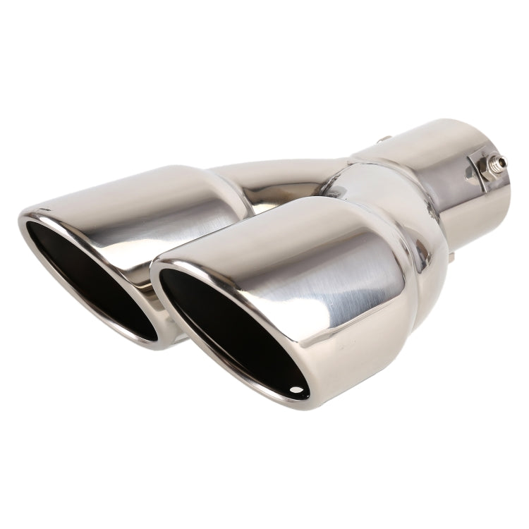 Universal Car Styling Stainless Steel Straight Exhaust Tail Muffler Tip Pipe, Inside Diameter: 6cm, Straight Inside Diameter: 6cm (Grey), Straight Inside Diameter: 6cm (Blue), Straight Inside Diameter: 6cm(Silver)