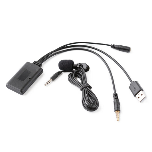 Car AUX Music + MIC Bluetooth Phone Cable, Cable Length: 1.5m, Car AUX Cable