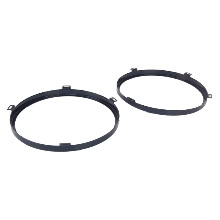 1 Pair 7 inch Headlight Metal Outside Bracket for Jeep Wrangler JK 2007-2017, Metal Outside