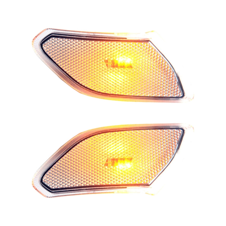 Car Transparent Wheel Eyebrow Side Light Turn Signal Leaf Plate Lamp for Jeep Wrangler JL 2018-, Transparent