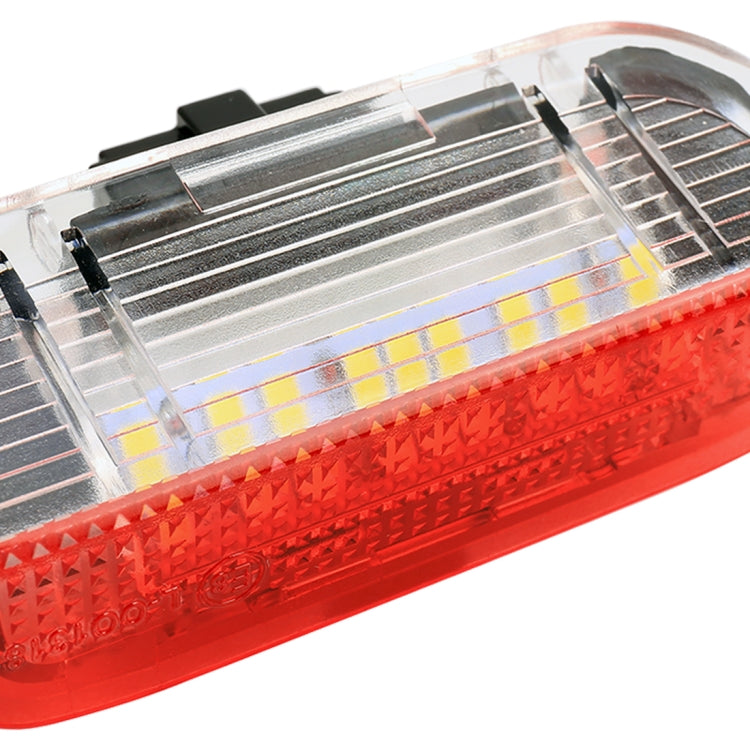 2 PCS Car DC 12V 1.6W Door Lights Lamps 18LEDs SMD-3528 Lamps with Cable for Volkswagen Golf 5 / 6, For Volkswagen Golf 5 / 6