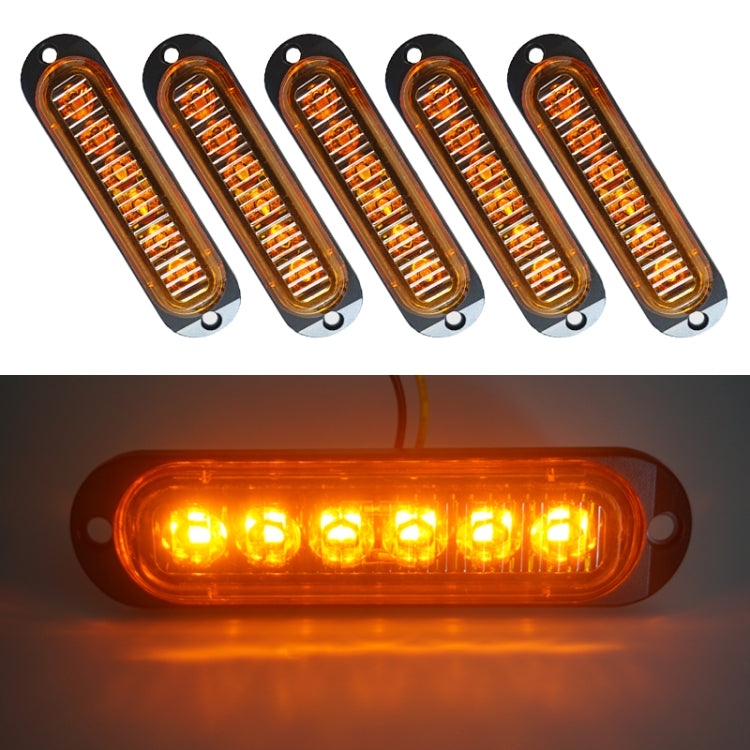 5 PCS MK-093 Car / Truck 6LEDs Side Marker Indicator Lights Bulb Lamp, MK-093(Blue Light), MK-093(Green Light), MK-093(Red Light), MK-093(White Light), MK-093(Yellow Light)