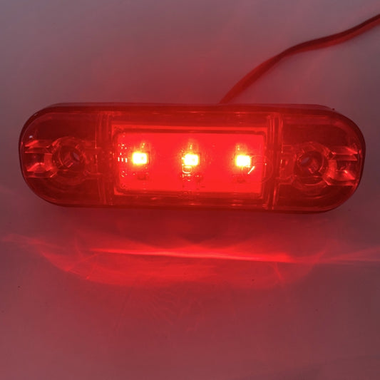 5 PCS MK-327 Voiture / Camion 3 LED Feux de position latéraux Indicateur Feu arrière, MK-327 (Lumière rouge), MK-327 (Lumière blanche), MK-327 (Lumière jaune)