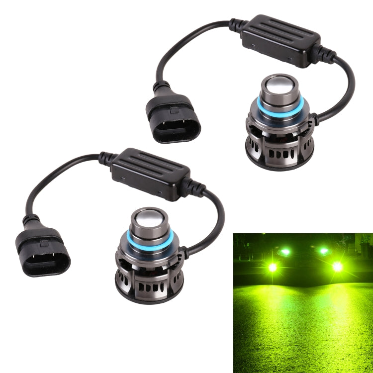 1 Pair 9005 27W / DC12V Car Aluminum Alloy LED Headlight, 9005 (Lime Green), 9005 (White Light), 9005 (Blue Light), 9005 (Gold Light)