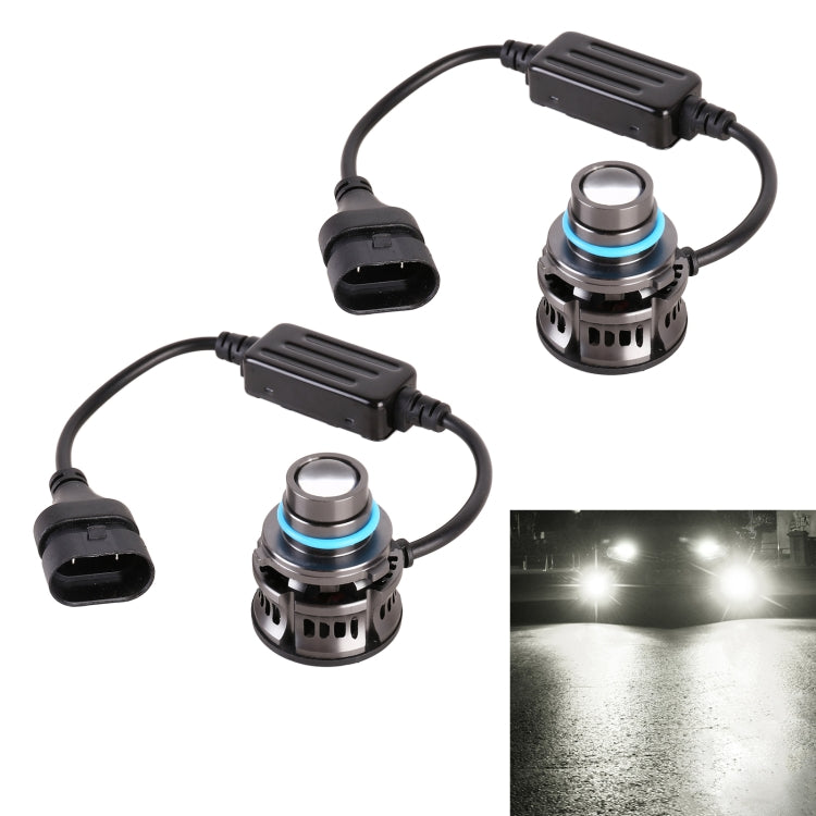 1 Pair 9005 27W / DC12V Car Aluminum Alloy LED Headlight, 9005 (Blue Light), 9005 (Gold Light), 9005 (Lime Green), 9005 (White Light)