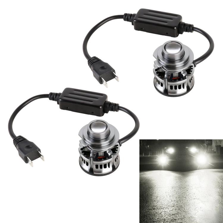 1 Pair H7 27W / DC12V Car Aluminum Alloy LED Headlight, H7 (Blue Light), H7 (Gold Light), H7 (Lime Green), H7 (White Light)