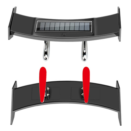 Car Mini Rear Wing with Light Solar Anti-collision Tail Light, Mini Rear Wing