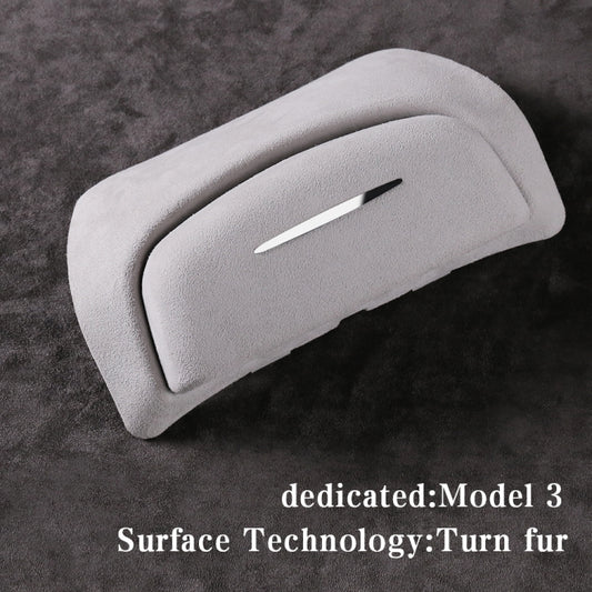Car Suede Wrap Version Sunglasses Storage Box for Tesla Model 3 2019-2023, Suede Wrap Version for Tesla Model 3