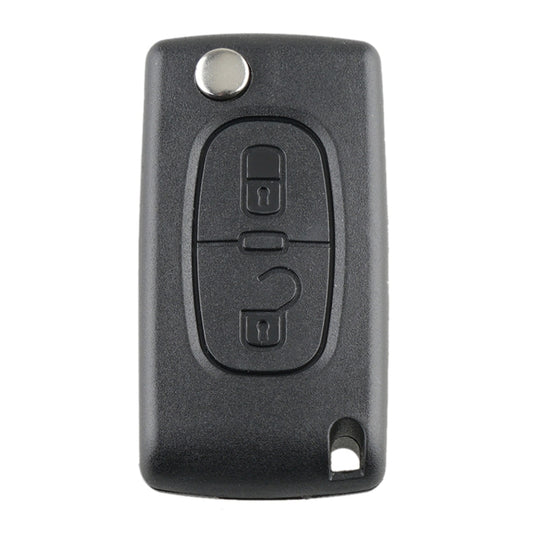 For PEUGEOT 2 Buttons Intelligent Remote Control Car Key with PCF7961 Integrated Chip & Battery & Holder & Slotted Key Blade & FSK Signal, Frequency: 433MHz, For PEUGEOT FSK Signal