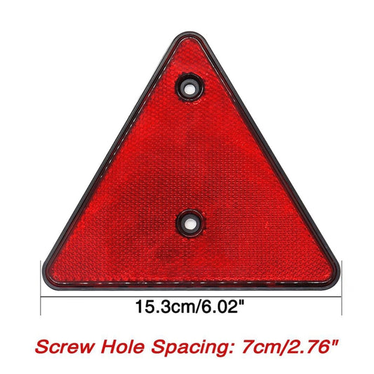 5 PCS MK-292 Trucks Trailers RV IP67 Waterproof Triangular Red Reflector, Triangular Red Reflector