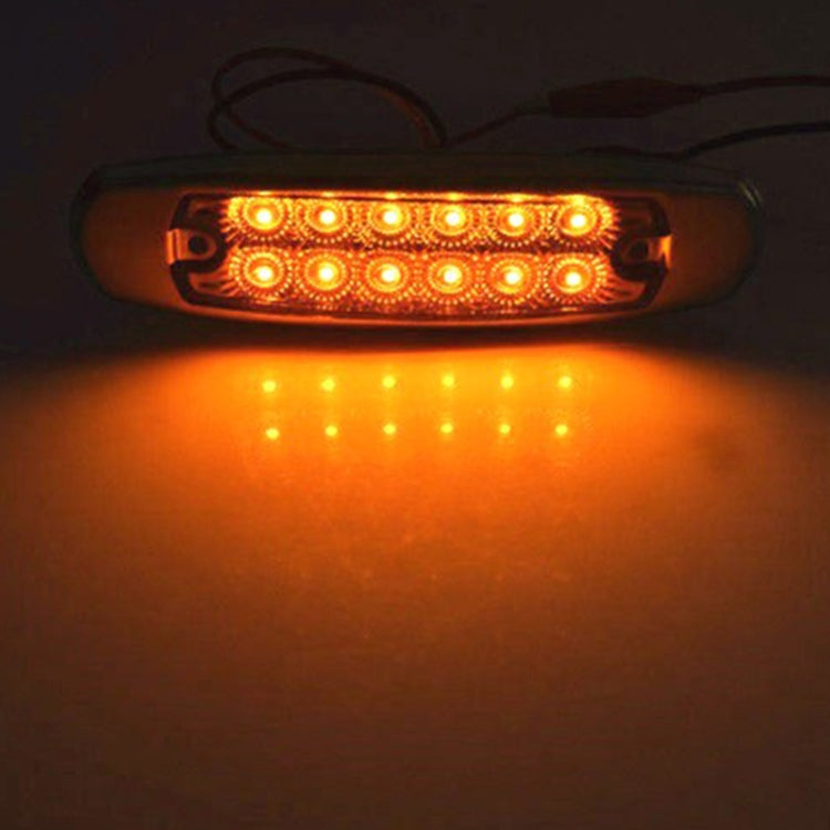 4 PCS MK-338 DC12-24V Truck 12LEDs Side Clearance Maker Light