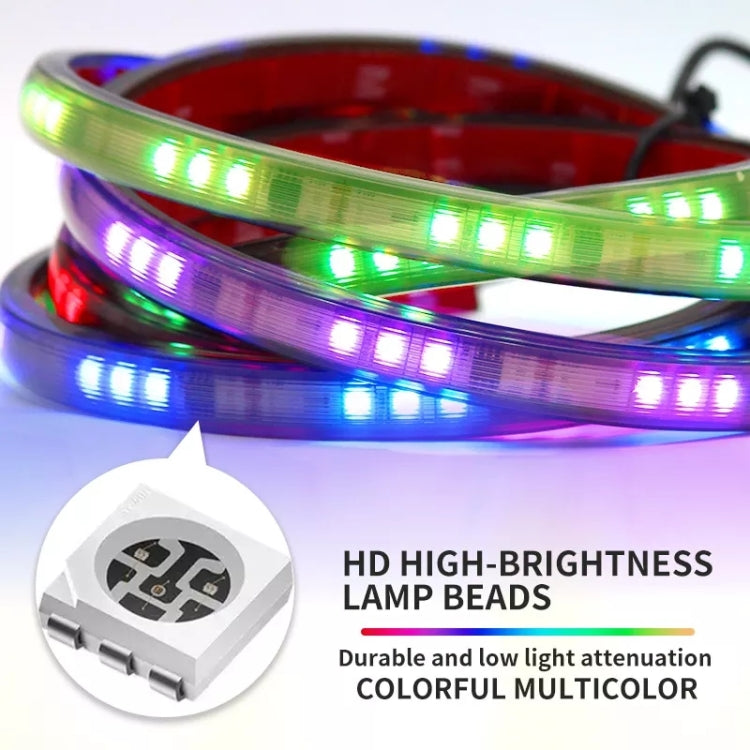 S12-120CM 120cm DC12V-24V Car Rear LED RGB Daytime Running Lights Strip Colorful Lamp, S12-120CM