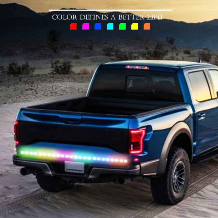 S12-120CM 120cm DC12V-24V Car Rear LED RGB Daytime Running Lights Strip Colorful Lamp, S12-120CM