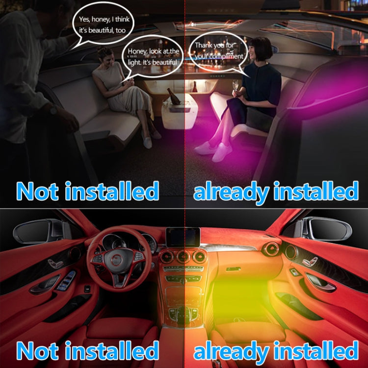 Y12 USB Car Colorful RGB Foot LED Atmosphere Light, Y12 USB
