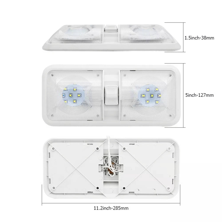 12V 48LEDs RV Camper Boat Ceiling Dome Light Spotlight, Light Spotlight