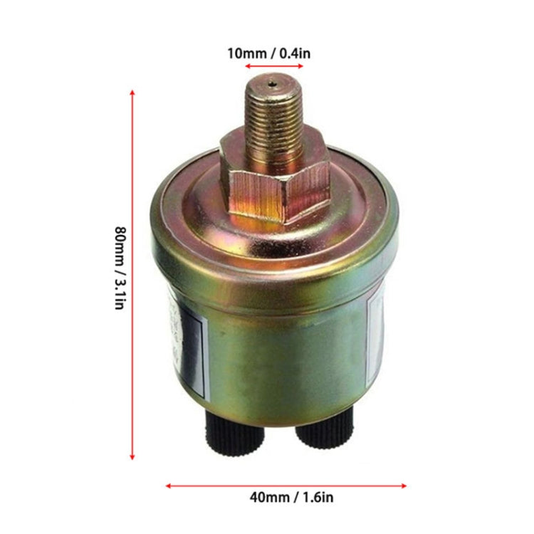 1/8NPT Car Double Head Oil Pressure Sensor, 1/8NPT