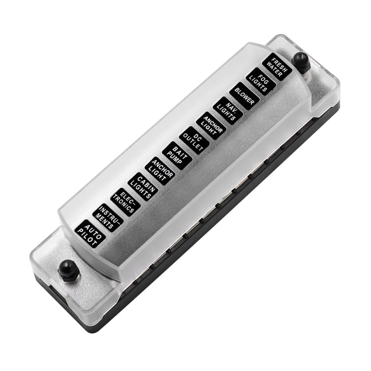 CS-978A2 FB1902 1 In 12 Out Independent Positive Negative Fuse Box without Fuse Piece for Auto Car Truck Boat, CS-978A2