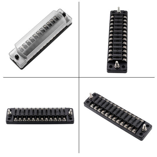 CS-979A2 FB1904 1 In 1 Out 12 Ways No Distinction Positive Negative Fuse Box without Fuse for Auto Car Truck Boat, CS-979A2