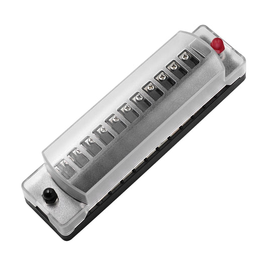 ZH-978A2 FB1902 1 In 12 Out 12 Ways Independent Positive Negative Fuse Box with 24 Fuses for Auto Car Truck Boat, ZH-978A2