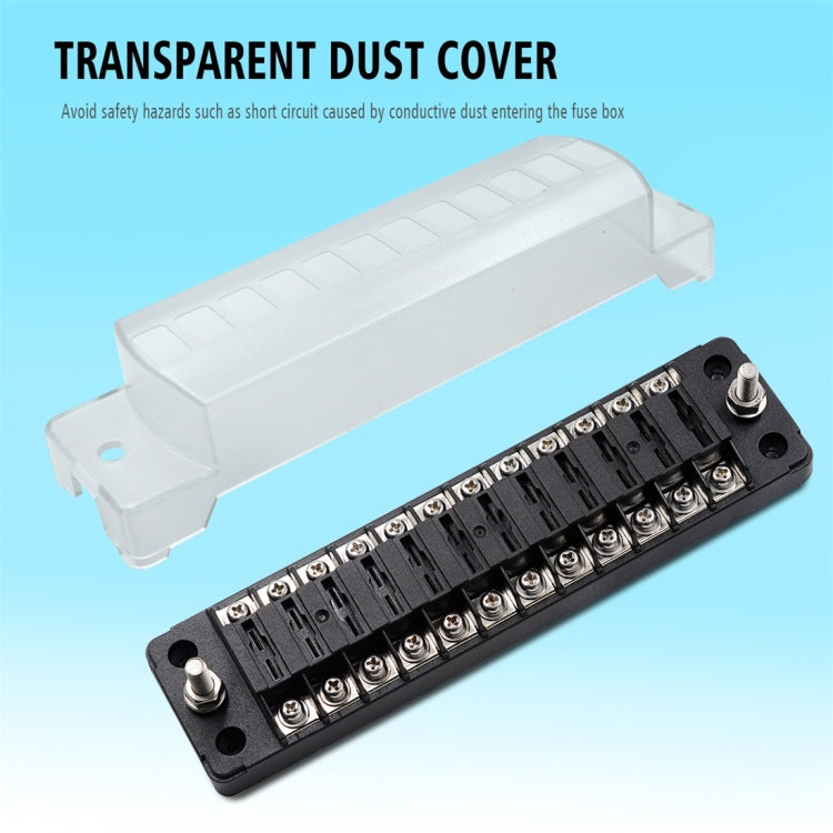 ZH-979A2 FB1904 1 In 1 Out 12 Ways Positive Negative Fuse Box with 24 Fuses for Auto Car Truck Boat, ZH-979A2