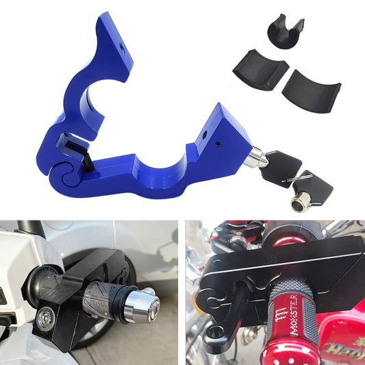 Antivol de poignée d'accélérateur en alliage d'aluminium pour moto, Antivol de poignée d'accélérateur (noir), Antivol de poignée d'accélérateur (bleu), Antivol de poignée d'accélérateur (rouge)