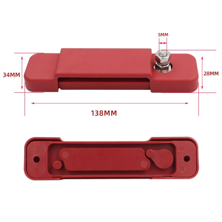 48V 180A 12 Way Power Distribution Terminal Block Battery Bus Bar Set, 12 Way