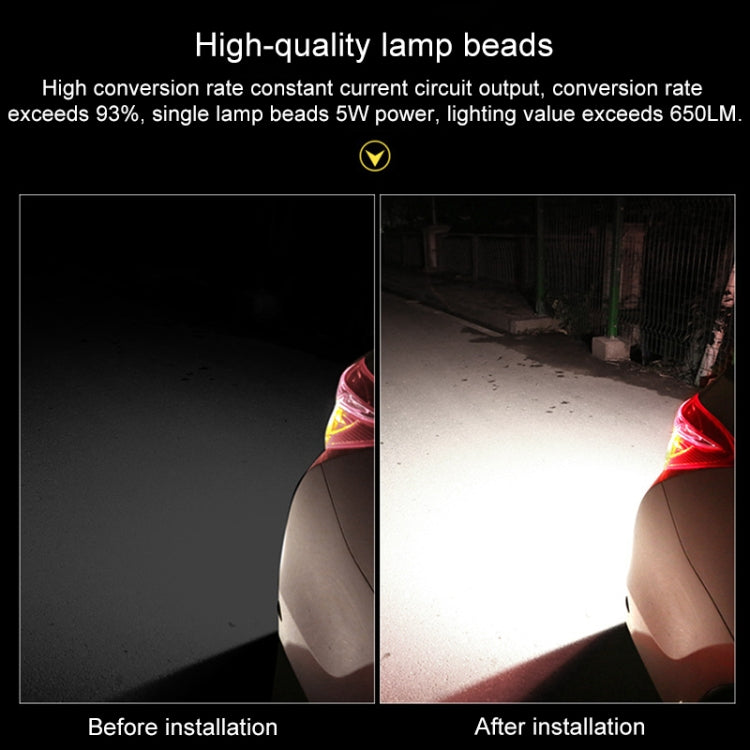 Car LED Super Bright Eagle Eye Reversing Light DC12V / 5W / 6000K / 650LM with Decoding, LED Super Bright 6000K