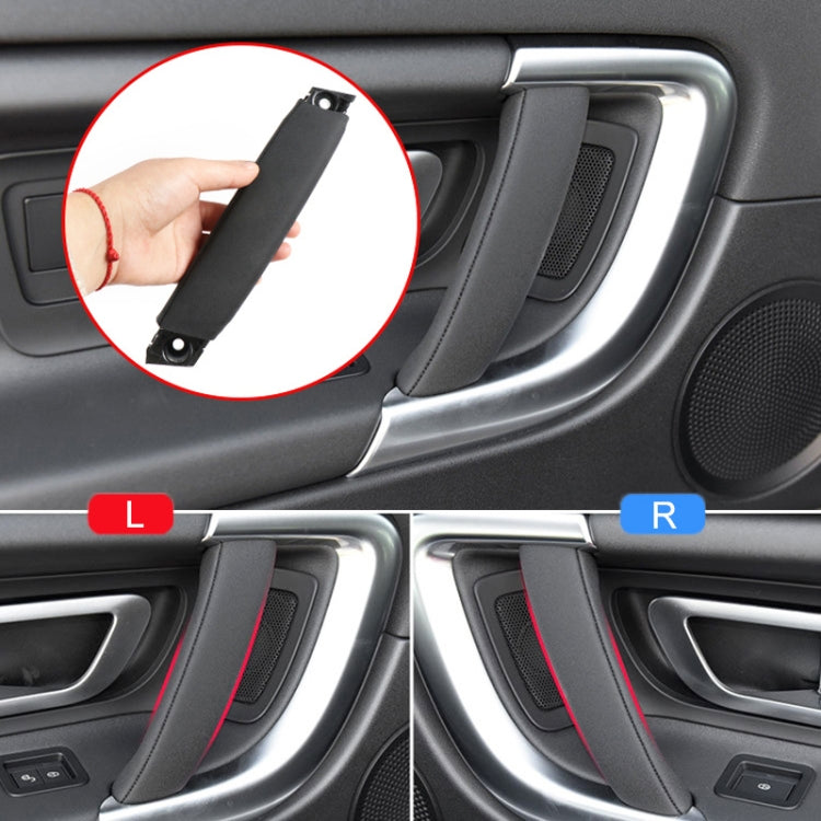 For Land Rover Discovery 2015-2019 Car Leather Texture Inside Door Left Handle LR076163, Left Driving, Leather Texture Left Handle