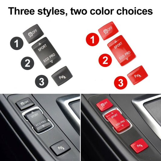 For BMW 3 Series Left Driving Car Central Control Multi-function Radar Button 6131 9252 912, Radar Button (Black), Radar Button (Red)