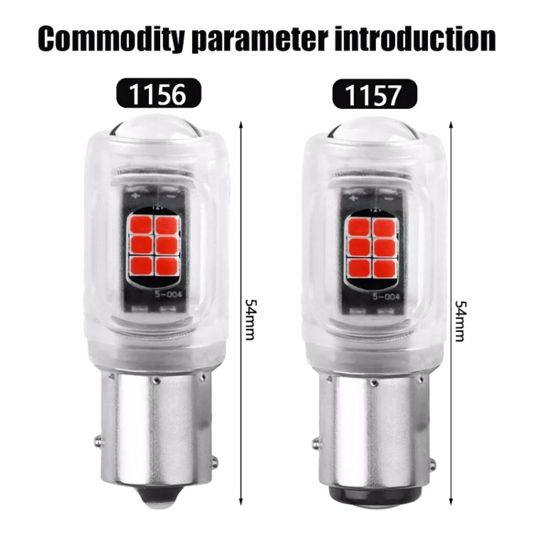 2pcs 1156 DC12V / 2.16W / 0.18A / 480LM Car LED Turn Signal Light, 1156 (Red Light), 1156 (White Light), 1156 (Yellow Light)