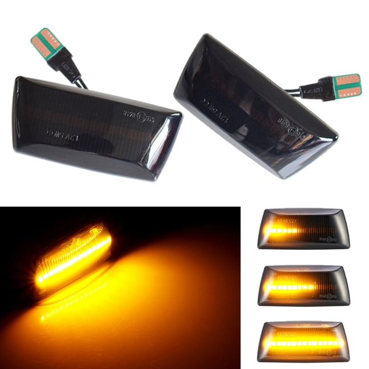 2pcs For Chevrolet Cruze 2009-2014 Car Dynamic LED Fender Side Light 1713423, For Chevrolet Cruze 2009-2014 (Transparent), For Chevrolet Cruze 2009-2014 (Transparent Black)