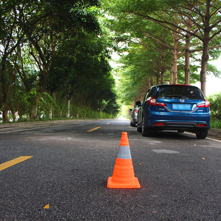 Car Telescopic Folding Road Cone Oxford Cloth Reflective Warning Sign, Folding Road Cone