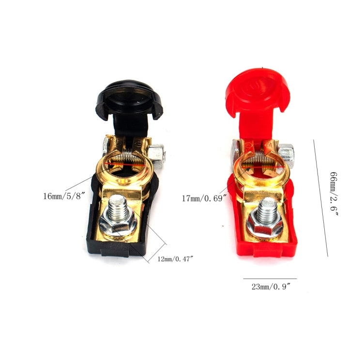 1 Pair Car Battery Cable Terminal Clamps Connectors Battery Clip, 1 Pair Battery Clip