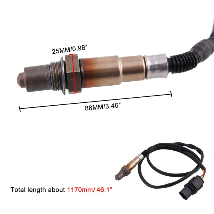 5 Pin Oxygen Lambda Sensor 0258017025 LSU4.9 for PLX UEGO AEM 30-2004, For PLX UEGO AEM 30-2004